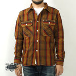 画像をギャラリービューアに読み込む, EIGHT-G  8LS-78 Heavy twill flannel work shirt
