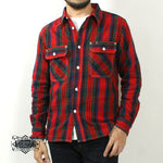 画像をギャラリービューアに読み込む, EIGHT-G  8LS-78 Heavy twill flannel work shirt
