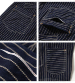 Load image into Gallery viewer, Eight-G Lot.8SP-16 11oz WABASH STRIPE WORK SHORT PANTS
