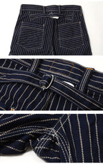 Load image into Gallery viewer, Eight-G Lot.8SP-16 11oz WABASH STRIPE WORK SHORT PANTS
