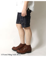 Load image into Gallery viewer, Eight-G Lot.8SP-16 11oz WABASH STRIPE WORK SHORT PANTS
