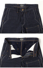 Load image into Gallery viewer, Eight-G Lot.8SP-16 11oz WABASH STRIPE WORK SHORT PANTS
