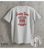 画像をギャラリービューアに読み込む, Eight-G Lot,8ST-TS45 PRINT S/S T-SHIRT "GENUINE JEANS"
