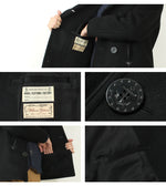 画像をギャラリービューアに読み込む, Buzz Rickson&#39;s Lot,BR12394 Type BLACK PEA COAT WILLIAM GIBSON
