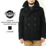 画像をギャラリービューアに読み込む, Buzz Rickson&#39;s Lot,BR12394 Type BLACK PEA COAT WILLIAM GIBSON
