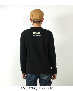 BUZZ RICKSON'S BR69627  L/S T-SHIRT "VMF-241 SONS OF SATAN"