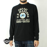 Load image into Gallery viewer, BUZZ RICKSON&#39;S BR69627  L/S T-SHIRT &quot;VMF-241 SONS OF SATAN&quot;
