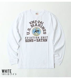 BUZZ RICKSON'S BR69627  L/S T-SHIRT "VMF-241 SONS OF SATAN"