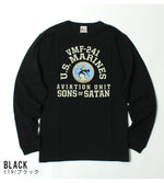 Load image into Gallery viewer, BUZZ RICKSON&#39;S BR69627  L/S T-SHIRT &quot;VMF-241 SONS OF SATAN&quot;
