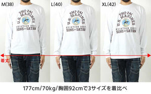 BUZZ RICKSON'S BR69627  L/S T-SHIRT "VMF-241 SONS OF SATAN"