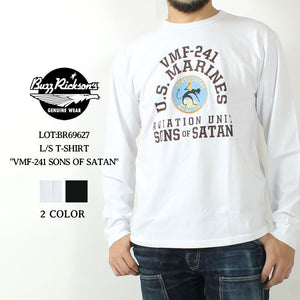 BUZZ RICKSON'S BR69627  L/S T-SHIRT "VMF-241 SONS OF SATAN"