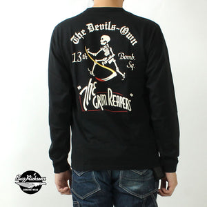 BUZZ RICKSON'S BR69628  L/S T-SHIRT "13th BOMB.SQ. THE GRIM PEAPERS"