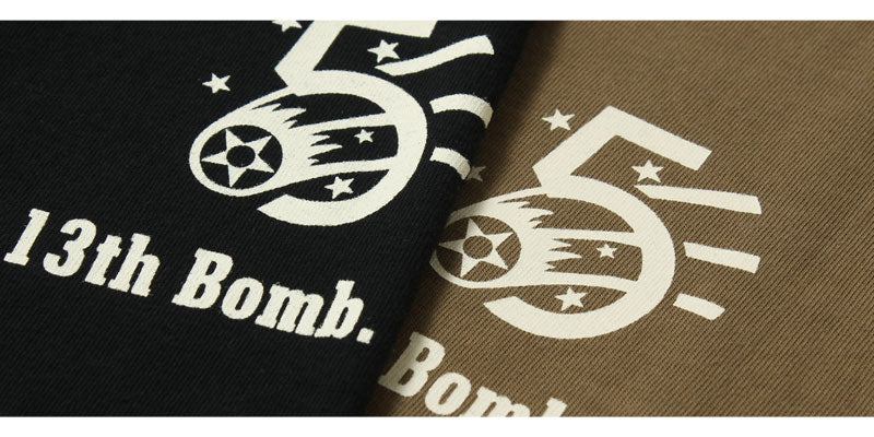 BUZZ RICKSON'S BR69628  L/S T-SHIRT "13th BOMB.SQ. THE GRIM PEAPERS"
