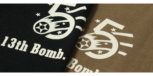 BUZZ RICKSON'S BR69628  L/S T-SHIRT "13th BOMB.SQ. THE GRIM PEAPERS"