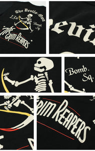BUZZ RICKSON'S BR69628  L/S T-SHIRT "13th BOMB.SQ. THE GRIM PEAPERS"