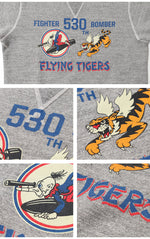 画像をギャラリービューアに読み込む, BUZZ RICKSON'S BR69634 SET-IN CREW NECK SWEAT SHIRTS "530th FTR-BOMB FLYING TIGERS"
