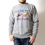 画像をギャラリービューアに読み込む, BUZZ RICKSON'S BR69634 SET-IN CREW NECK SWEAT SHIRTS "530th FTR-BOMB FLYING TIGERS"

