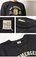 Load image into Gallery viewer, BUZZ RICKSON'S  BR69635  SET-IN CREW NECK SWEAT SHIRTS "64th EMERGENCY RESCUE SQDN."
