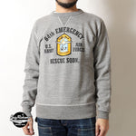 Load image into Gallery viewer, BUZZ RICKSON'S  BR69635  SET-IN CREW NECK SWEAT SHIRTS "64th EMERGENCY RESCUE SQDN."
