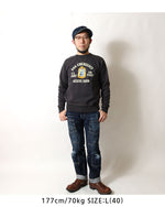 Load image into Gallery viewer, BUZZ RICKSON'S  BR69635  SET-IN CREW NECK SWEAT SHIRTS "64th EMERGENCY RESCUE SQDN."
