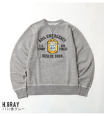 Load image into Gallery viewer, BUZZ RICKSON'S  BR69635  SET-IN CREW NECK SWEAT SHIRTS "64th EMERGENCY RESCUE SQDN."
