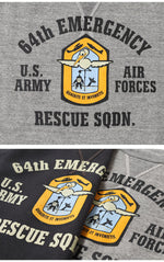 Load image into Gallery viewer, BUZZ RICKSON'S  BR69635  SET-IN CREW NECK SWEAT SHIRTS "64th EMERGENCY RESCUE SQDN."
