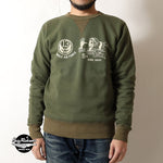 画像をギャラリービューアに読み込む, BUZZ RICKSON'S BR69693  SET-IN CREW NECK SWEAT SHIRTS "5th BOMB. GROUP BOMBER BARONS"
