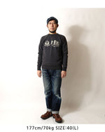 画像をギャラリービューアに読み込む, BUZZ RICKSON'S BR69693  SET-IN CREW NECK SWEAT SHIRTS "5th BOMB. GROUP BOMBER BARONS"
