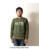 画像をギャラリービューアに読み込む, BUZZ RICKSON'S BR69693  SET-IN CREW NECK SWEAT SHIRTS "5th BOMB. GROUP BOMBER BARONS"
