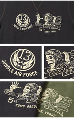 画像をギャラリービューアに読み込む, BUZZ RICKSON'S BR69693  SET-IN CREW NECK SWEAT SHIRTS "5th BOMB. GROUP BOMBER BARONS"
