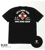 画像をギャラリービューアに読み込む, Buzz Rickson&#39;s Lot,79372 SLUB YARN T-SHIRT &quot;487th BOMB. SQ&quot;
