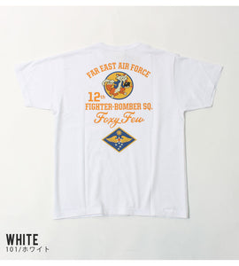 Buzz Rickson's BR79407 S/S T-SHIRT "12th FTR-BOMB.SQ. FOXY FEW"