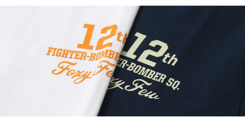 Buzz Rickson's BR79407 S/S T-SHIRT "12th FTR-BOMB.SQ. FOXY FEW"