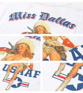 Buzz Rickson's BR79437 S/S T-Shirt "Gil Elvgren Miss Dallas"