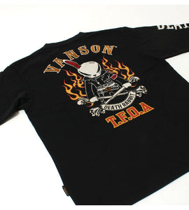 Vanson Lot,CRV-2313 Crows×Worst Long Sleeve T-Shirt