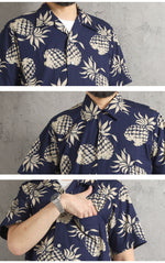 画像をギャラリービューアに読み込む, Duke Kahanamoku Lot,DK37811 Cotton Hawaiian Shirt "Duke's Pineapple"
