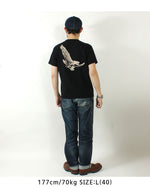Load image into Gallery viewer, DELUXEWARE DXTS-2502 Heavyweight Tenjiku T-shirt&quot;EAGLE&quot;

