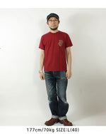 Load image into Gallery viewer, DELUXEWARE DXTS-2502 Heavyweight Tenjiku T-shirt&quot;EAGLE&quot;
