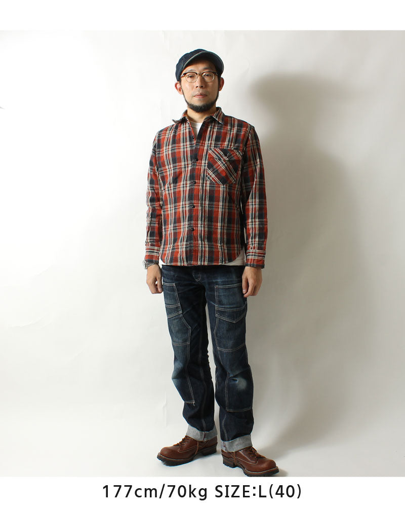 DELUXEWARE HV-19A Heavy flannel shirt"BETSY ROSS"20th anniversary special product