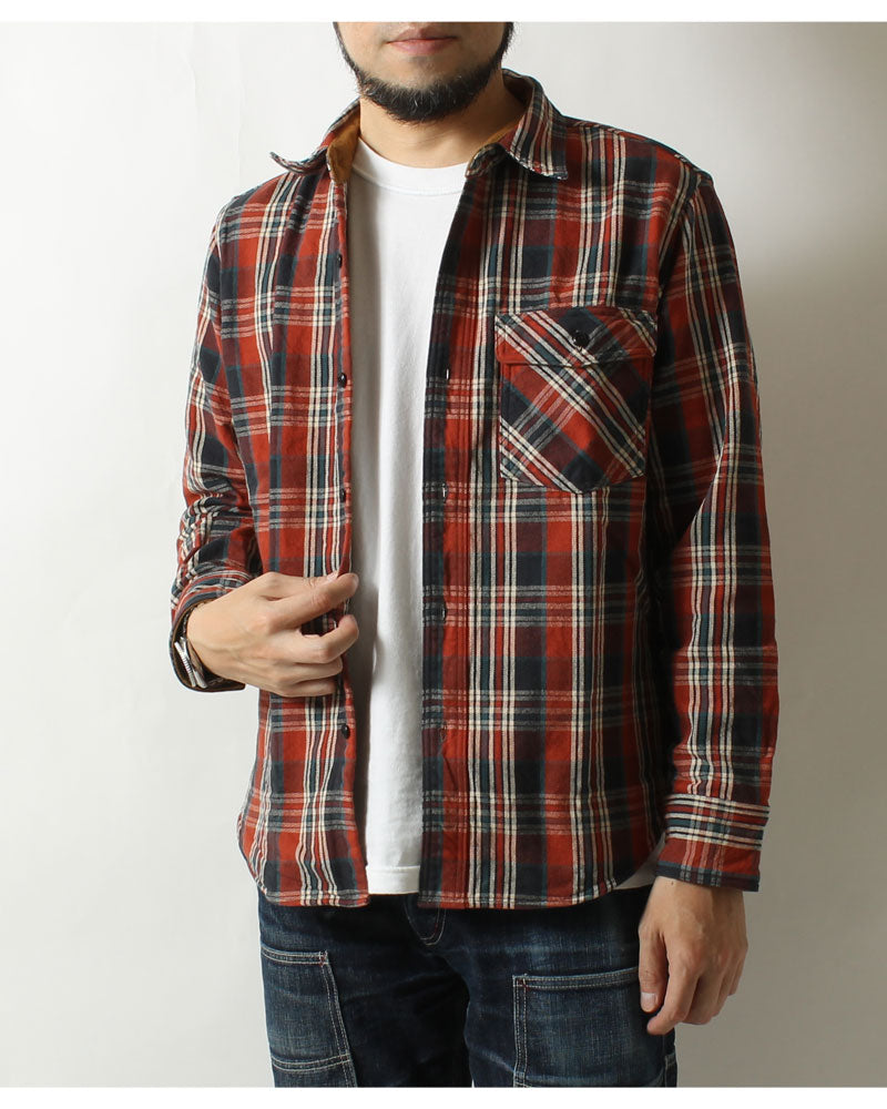 DELUXEWARE HV-19A Heavy flannel shirt"BETSY ROSS"20th anniversary special product