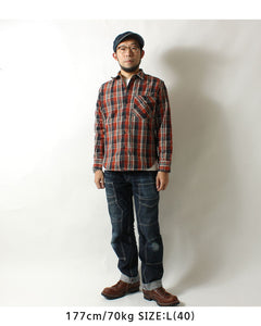 DELUXEWARE HV-19A Heavy flannel shirt"BETSY ROSS"20th anniversary special product