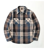 画像をギャラリービューアに読み込む, DELUXEWARE HV-57 Heavy flannel shirt "50s BLUE KING"

