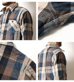 画像をギャラリービューアに読み込む, DELUXEWARE HV-57 Heavy flannel shirt "50s BLUE KING"
