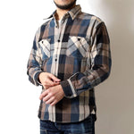 画像をギャラリービューアに読み込む, DELUXEWARE HV-57 Heavy flannel shirt "50s BLUE KING"
