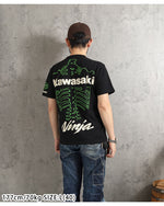 画像をギャラリービューアに読み込む, Vanson×Kawasaki Lot,KMV-2603 S/S T-Shirt
