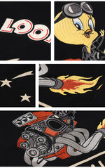 画像をギャラリービューアに読み込む, VANSON LTV-2510 Vanson x Looney Tunes Collaboration Zip-Up Hoodie (Officially Licensed Product)
