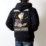 画像をギャラリービューアに読み込む, VANSON LTV-2510 Vanson x Looney Tunes Collaboration Zip-Up Hoodie (Officially Licensed Product)
