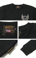 Load image into Gallery viewer, VANSON NVLT-2507 Flying Star Embroidered Jersey Long Sleeve T-Shirt
