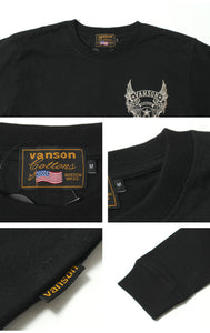 VANSON NVLT-2507 Flying Star Embroidered Jersey Long Sleeve T-Shirt