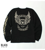 Load image into Gallery viewer, VANSON NVLT-2507 Flying Star Embroidered Jersey Long Sleeve T-Shirt
